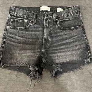 Abercrombie Black Boyfriend Shorts